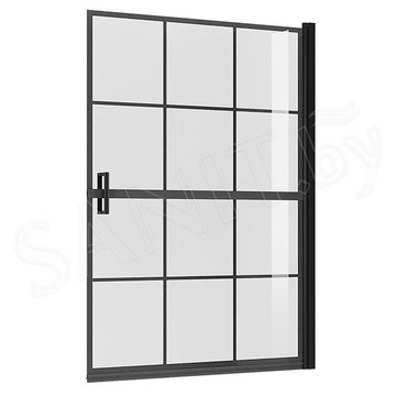 Душевая шторка на ванну Niagara Nova NG-08-90BLACK / NG-08-10BLACK