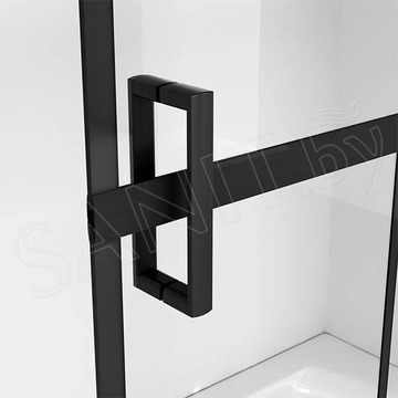 Душевая шторка на ванну Niagara Nova NG-08-90BLACK / NG-08-10BLACK