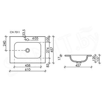 Умывальник CeramicaNova Grace CN7011MB / CN7012MB / CN7019MB / CN7013MB / CN7017MB