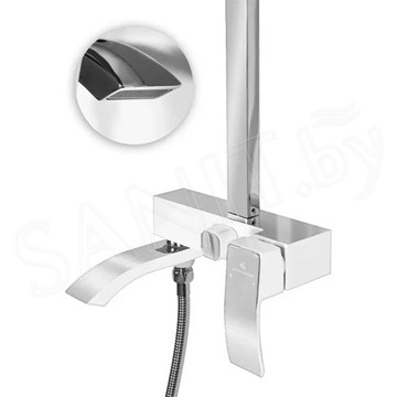 Душевая стойка Grocenberg GB7007-1 белый / хром