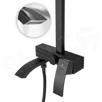 Душевая стойка Grocenberg GB7007-1 черный матовый
