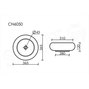 Умывальник CeramicaNova Element CN6050