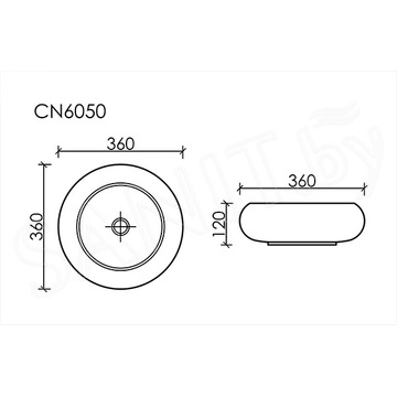 Умывальник CeramicaNova Element CN6050MB