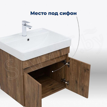 Тумба под умывальник Aquanet Оптима 60 / 70 / 80 дуб рустикальный