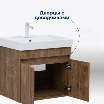 Тумба под умывальник Aquanet Оптима 60 / 70 / 80 дуб рустикальный