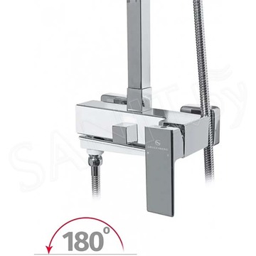 Душевая стойка Grocenberg GB7008 белый / хром