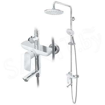 Душевая стойка Grocenberg GB7009 белый / хром