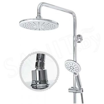 Душевая стойка Grocenberg GB7009 белый / хром