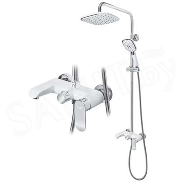 Душевая стойка Grocenberg GB7010 белый / хром