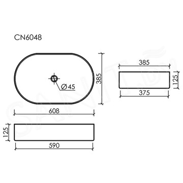Умывальник CeramicaNova Element CN6048
