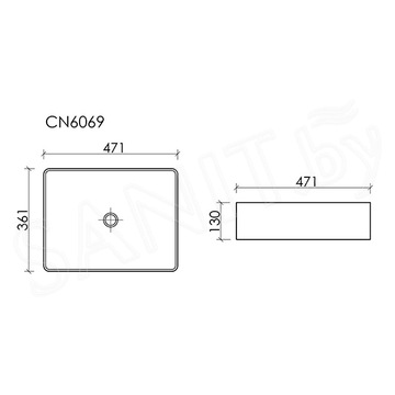 Умывальник CeramicaNova Element CN6069MB / CN6070MB / CN6071MB / CN6072MB