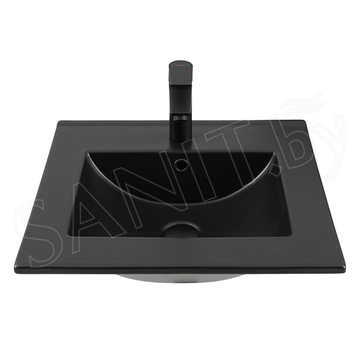 Умывальник Aquanet Flat 50 / 60 / 70 / 80 / 90 / 100 черный матовый