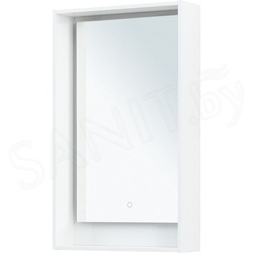 Зеркало Aquanet Милан 50 / 60 / 70 / 80 / 100 Led белый глянец