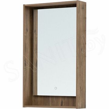 Зеркало Aquanet Милан 50 / 60 / 70 / 80 / 100 Led дуб рустикальный