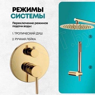Душевая система скрытого монтажа Grocenberg GB5099GO-3 / GB5099MG-3