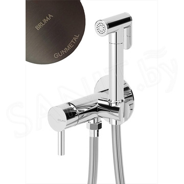 Смеситель встраиваемый Bruma Bidet 1078611MG Gunmetal с гигиеническим душем