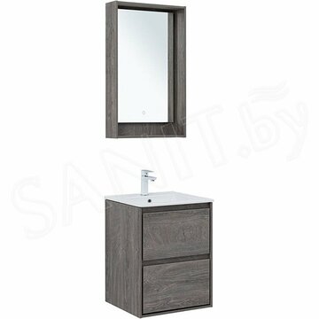 Тумба под умывальник Aquanet Милан 50 / 60 / 70 / 80 / 100 Flat дуб рошелье