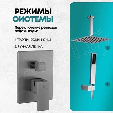 Душевая система скрытого монтажа Grocenberg GB5089BG-4