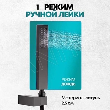 Душевая система скрытого монтажа Grocenberg GB5089BL-2