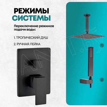 Душевая система скрытого монтажа Grocenberg GB5089BL-4