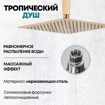 Душевая система скрытого монтажа Grocenberg GB5089GO-2 / GB5089MG-2