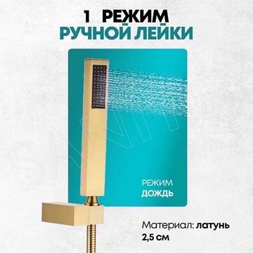 Душевая система скрытого монтажа Grocenberg GB5089GO-4 / GB5089MG-4