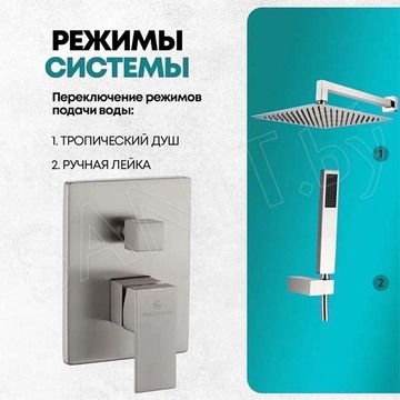 Душевая система скрытого монтажа Grocenberg GB5089NK-3