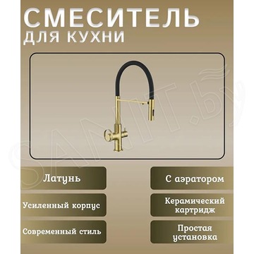 Смеситель для кухонной мойки Ganzer GZ19127-SC под фильтр