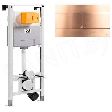 Система инсталляции OLI 120 885052 + клавиша смыва Slim Inox 889312