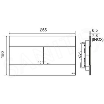 Система инсталляции OLI 120 885052 + клавиша смыва Slim Inox 889312