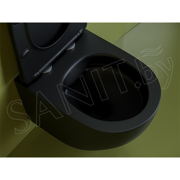 Подвесной унитаз CeramicaNova Uno CN11001MB Rimless Soft Close