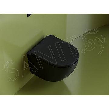 Подвесной унитаз CeramicaNova Uno CN11001MB Rimless Soft Close