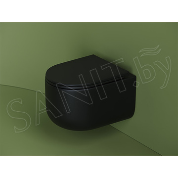 Подвесной унитаз CeramicaNova Ulma CN4006MB Rimless Soft Close