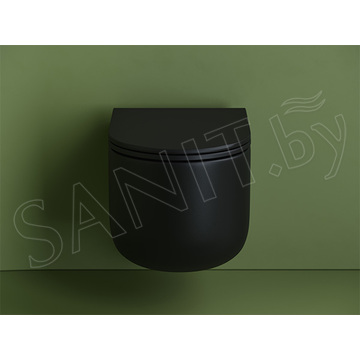 Подвесной унитаз CeramicaNova Ulma CN4006MB Rimless Soft Close