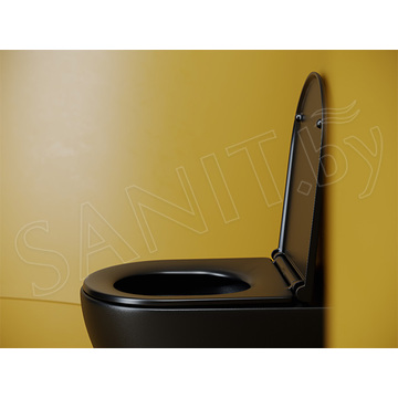 Подвесной унитаз CeramicaNova Vogue Торнадо CN4008TMB Soft Close