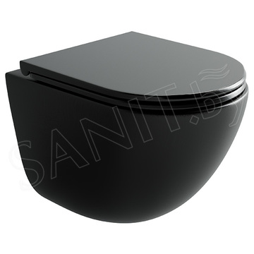 Подвесной унитаз CeramicaNova Vogue Торнадо CN4008TMB Soft Close