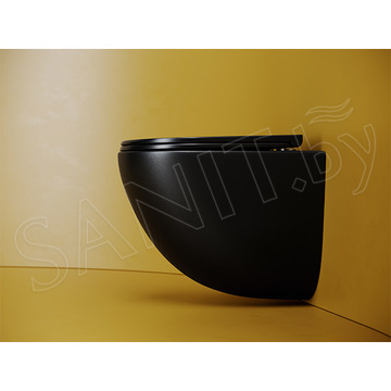 Подвесной унитаз CeramicaNova Vogue Торнадо CN4008TMB Soft Close