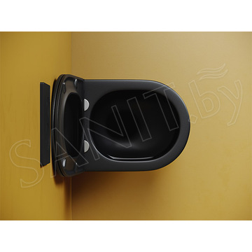 Подвесной унитаз CeramicaNova Vogue Торнадо CN4008TMB Soft Close