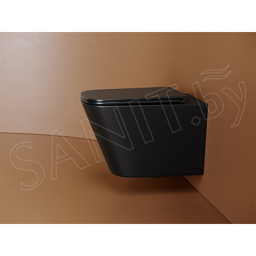 Подвесной унитаз CeramicaNova Union Торнадо CN4009TMB Soft Close