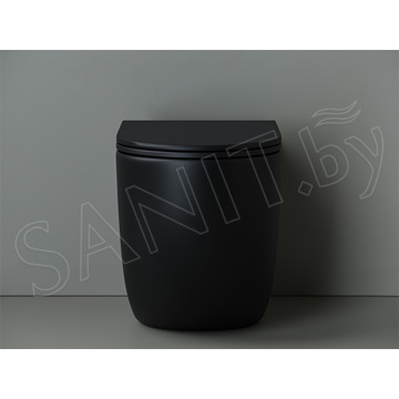 Приставной унитаз CeramicaNova Metropol CN4004MB Rimless Soft Close