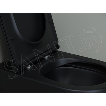 Приставной унитаз CeramicaNova Metropol CN4004MB Rimless Soft Close