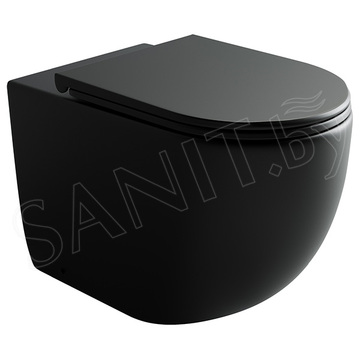Приставной унитаз CeramicaNova Metropol CN4004MB Rimless Soft Close