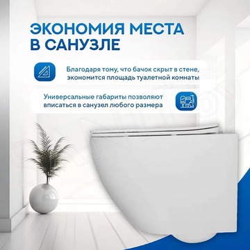 Подвесной унитаз Amore di Mare Delio P203