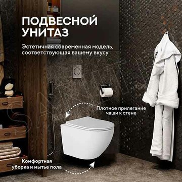 Подвесной унитаз Amore di Mare Delio P203