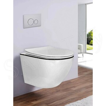 Подвесной унитаз Amore di Mare Delio Black Line P203B