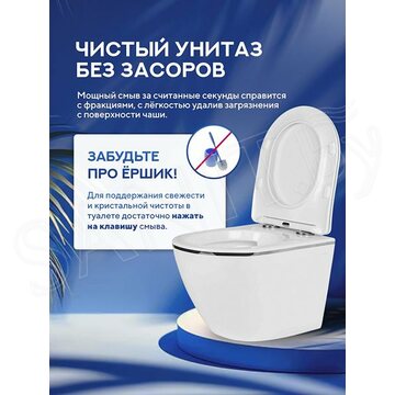 Подвесной унитаз Amore di Mare Delio Silver Line P203S