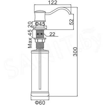Дозатор для моющих средств Gerhans K50405C