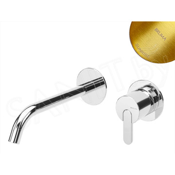 Смеситель встраиваемый Bruma Leaf 1670120SR для умывальника