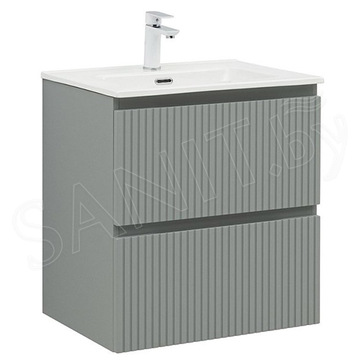 Тумба под умывальник Aquanet Джейн 60 / 70 / 80 / 90 / 100 Flat мисти грин