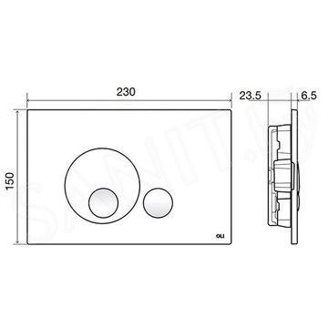 Комплект инсталляции OLI 74 S90 601803 c кнопкой Globe 152949 и подвесным унитазом Roxen Simple Compact 530120-01 Rimless Soft Close
